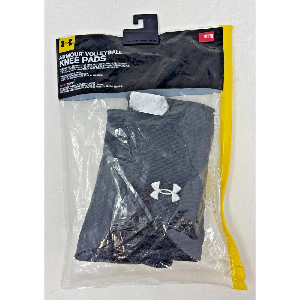 Youth White Under Armour Volleyball Knee Pads S/M